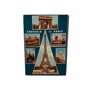 1982 Vintage Paris Post Card Book From Paris 12 Post Card Pamphlet
